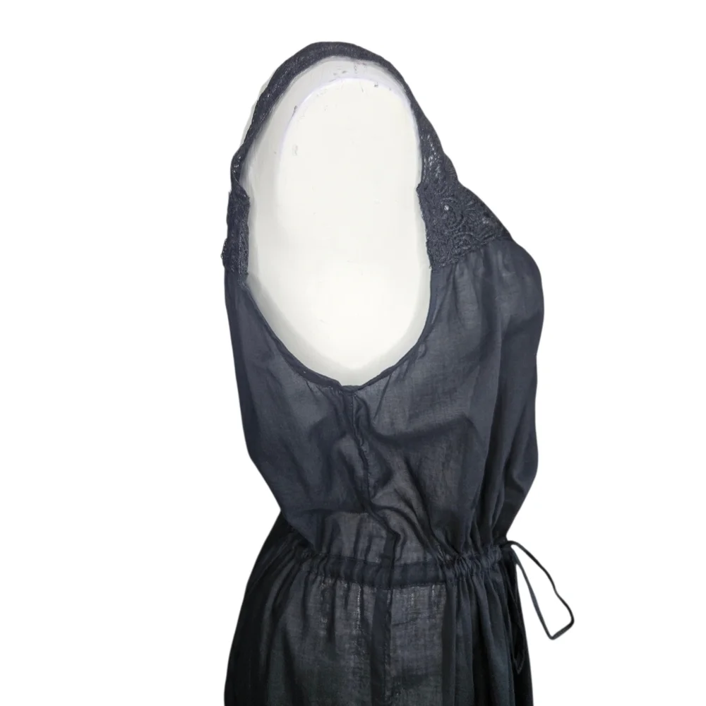 Laneway The Label Hart Slip Dress Black Sz S/M Sheer Fairy Whimsygoth Romantic - Picture 5 of 13